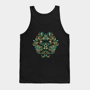 fox floral ornament Tank Top